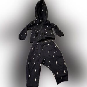 Tea Collection Black Lightning Kids Matching Set